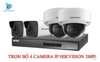 Trọn bộ 4 camera IP Hikvision 2MP giá rẻ