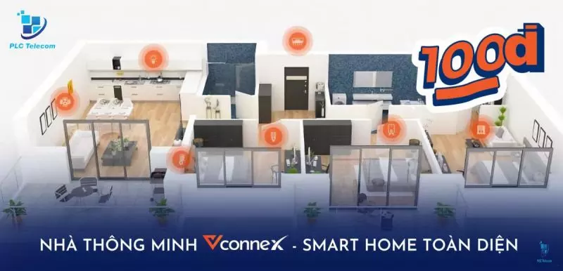 Thi công nhà thông minh Vconnex – Smart Home toàn diện tại bình phước